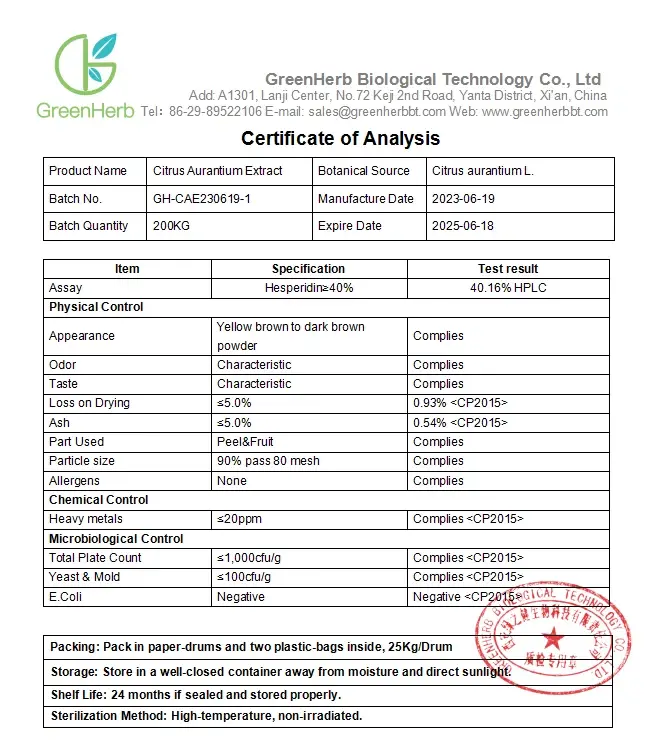 Extracto de Citrus Aurantium Sinefrina Extracto de Citrus Aurantium Sinefrina