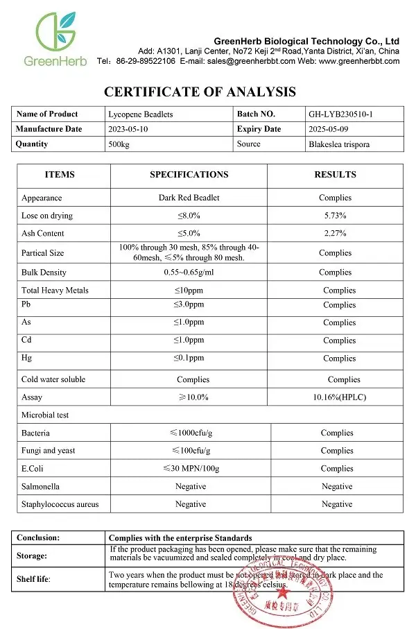 Licopeno en po Licopeno en po