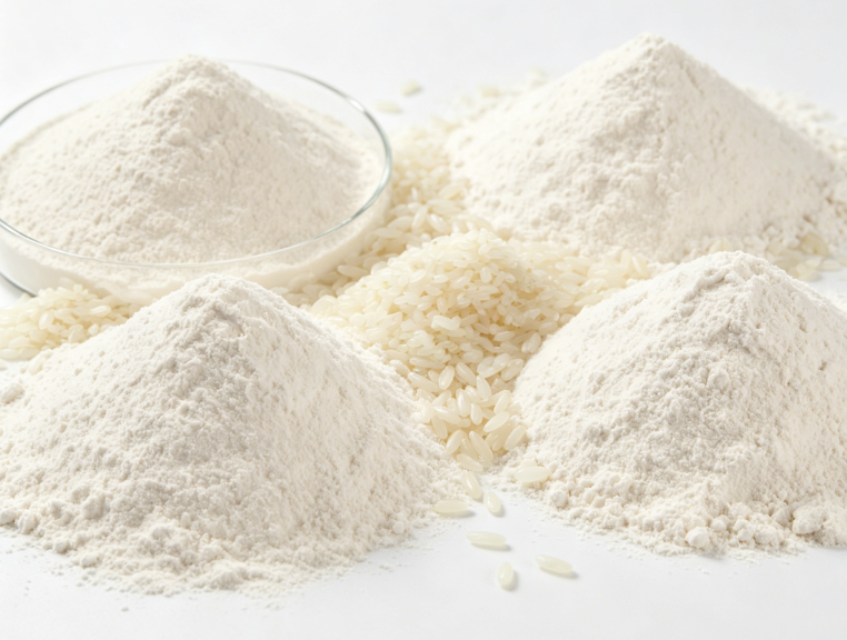 Rice Protein Powder close-up texture detail