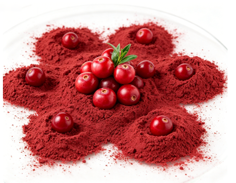 Vaccinium macrocarpon fresh cranberry fruit macro photography