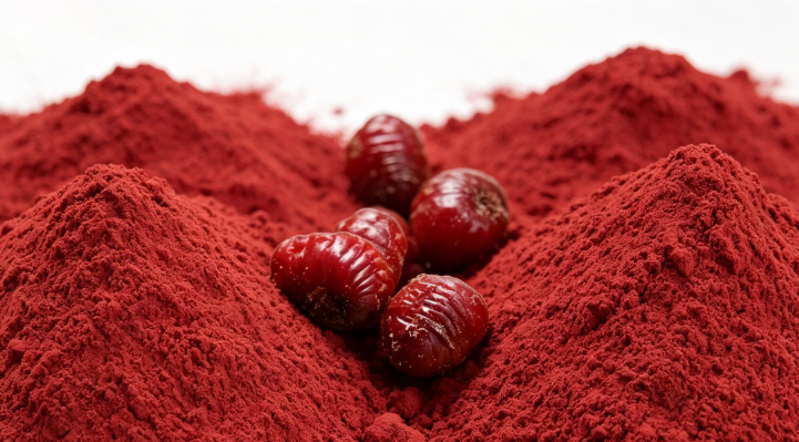 Cochineal Powder close-up texture detail