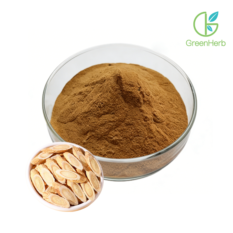 Astragalus Membranaceus Extract raw material close-up view