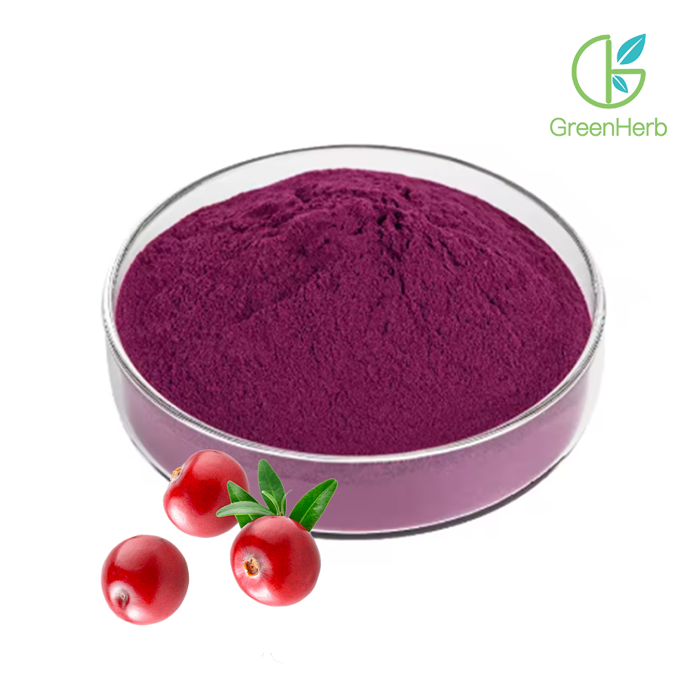 Cranberry Juice Powder raw material close-up view Cranberry Juice Powder raw material close-up view