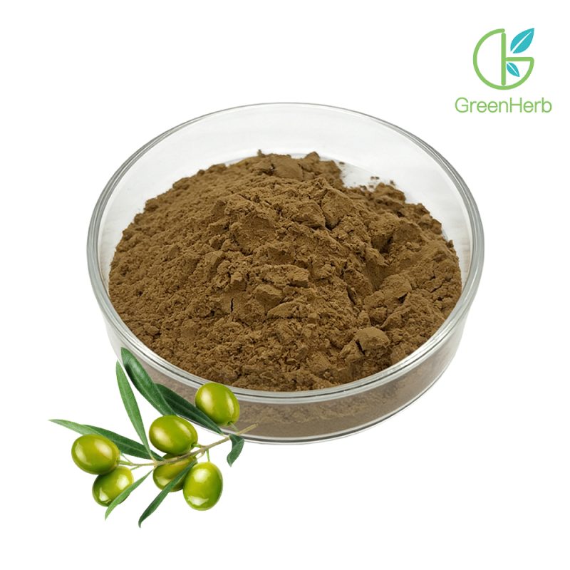 Olive Leaf Extract close-up texture detail