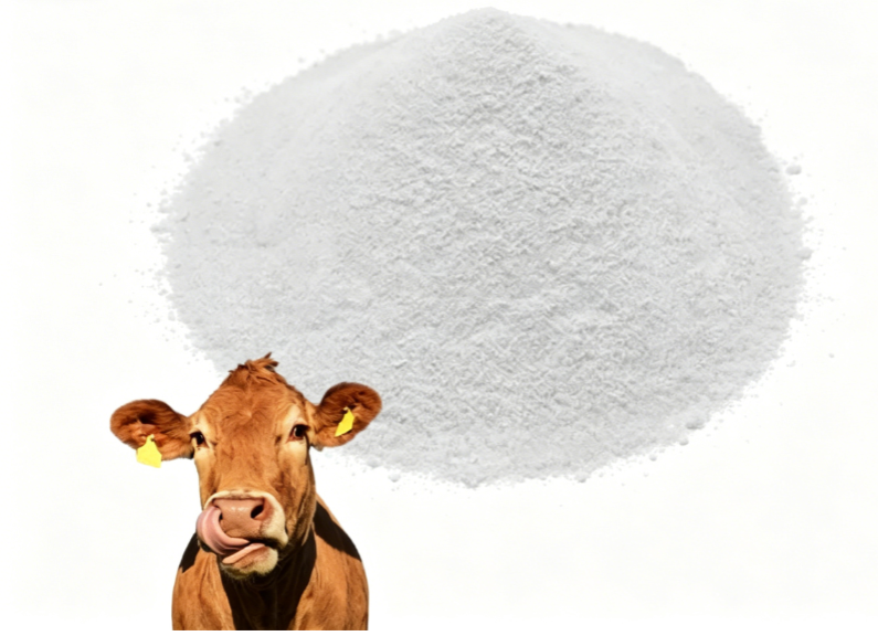 Fine milled Bovine Collagen Powder texture detail

