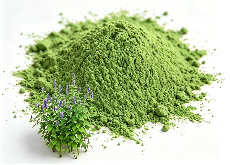 Fine milled Alfalfa Leaf Extract texture detail