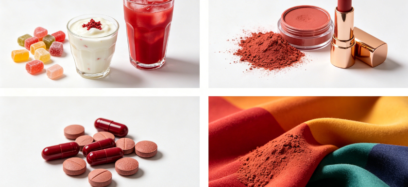 Cochineal Powder multiple application scenes