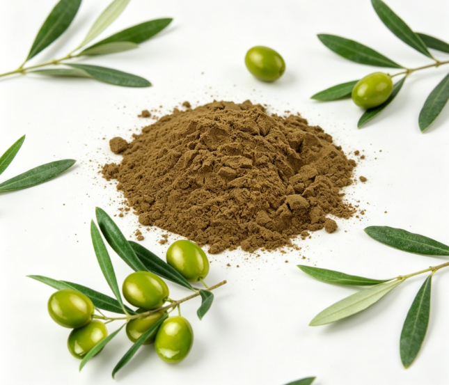 Olea europaea fresh olive leaf macro photography
