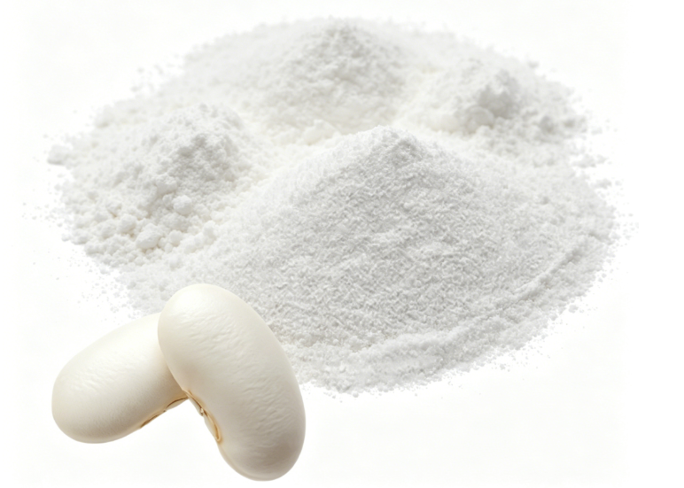 Off-white White Kidney Bean Extract fine powder detail
