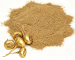 maca extract powder cream yellow brown close up