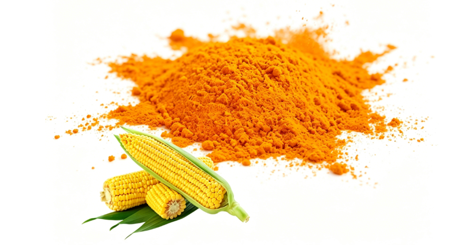 Deep orange Zeaxanthin Powder fine particle detail