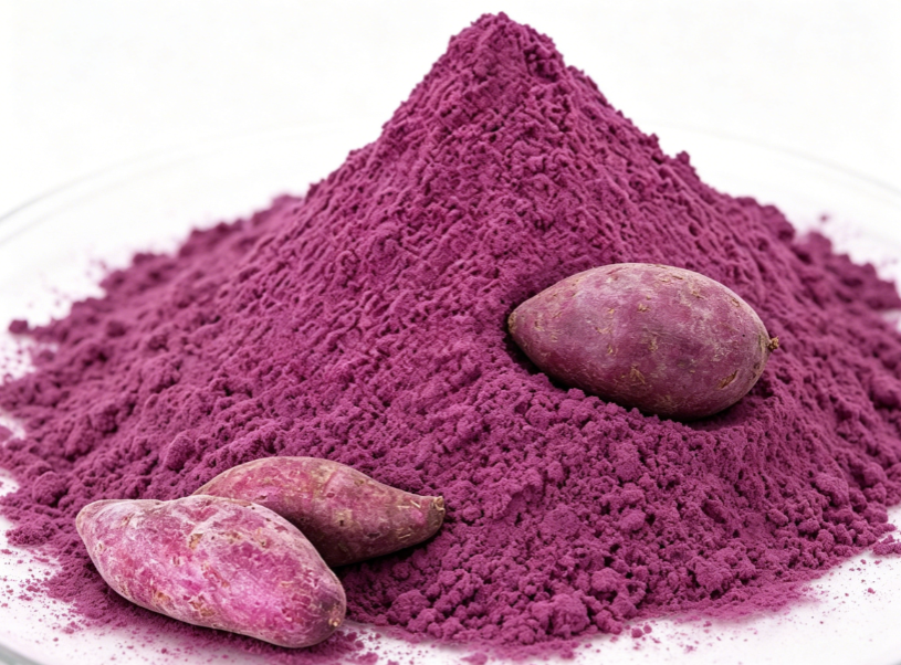 Purple Sweet Potato Powder raw material close-up view