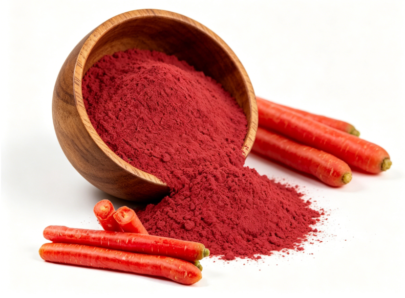 Fine milled Carotene Powder texture detail