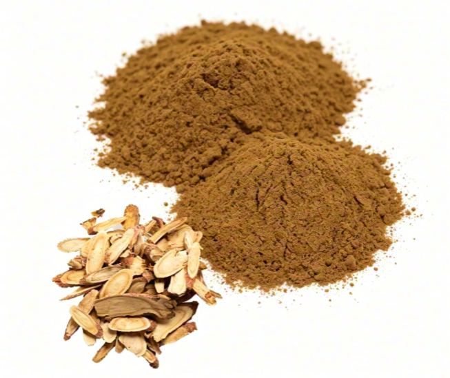 Light brown Siberian Ginseng Extract fine powder detail
