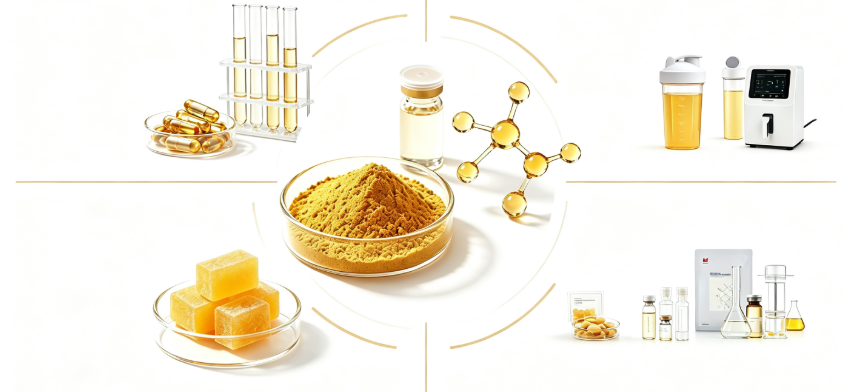 Quercetin Powder multi-application scenes for supplement formulations