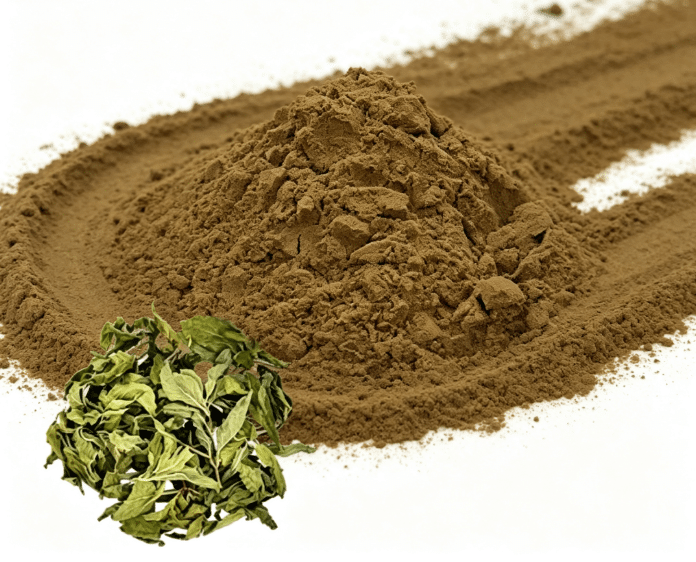 Horny Goat Weed Extract close-up texture detail