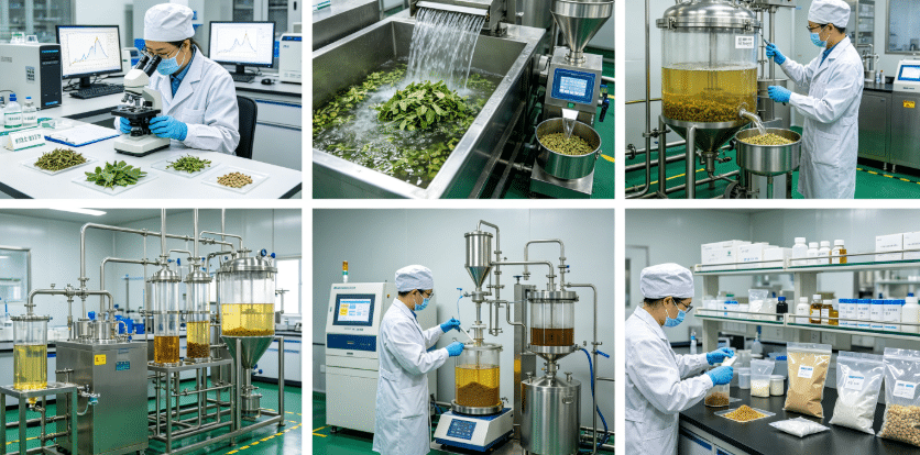 Hydroalcoholic extraction process flowchart for icariin standardization