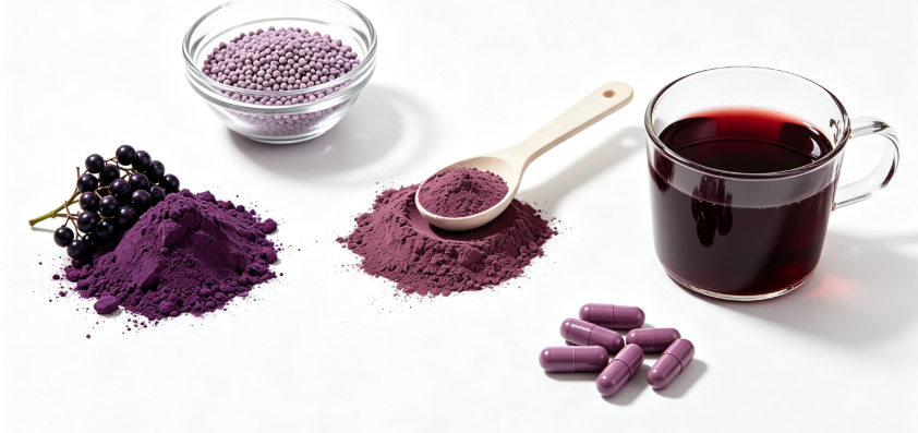 laboratory testing elderberry extract anthocyanin content hplc analysis