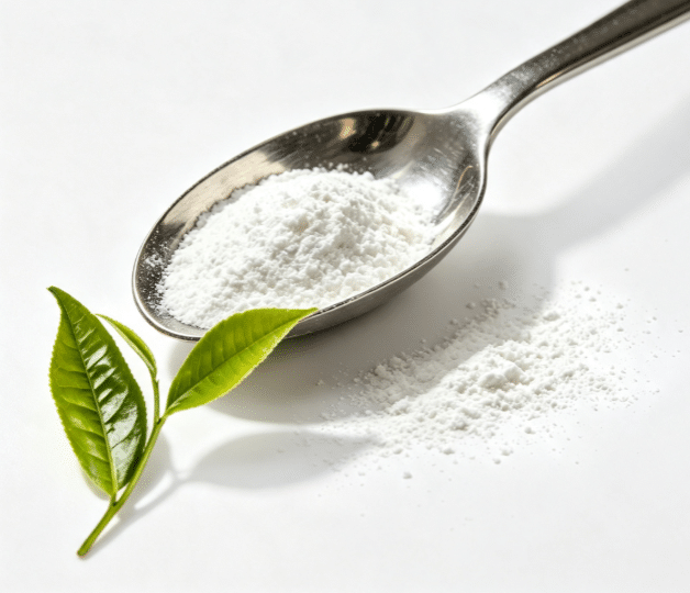 Green Tea Extract L-Theanine close-up texture detail